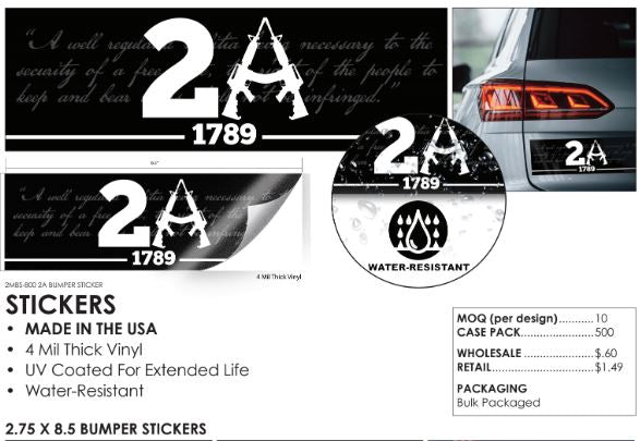 Bumper Stickers - Made in the USA - 2 Monkey Trading LLC