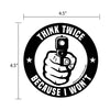 Think Twice Decal