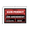 Gun Permit Decal