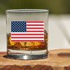 Whiskey Glass - American Flag RWB - 2 Monkey Trading LLC