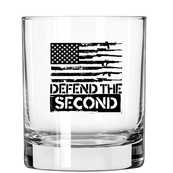 Whiskey Glass - Defend the Second - 2 Monkey Trading LLC