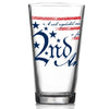 Pint Glass - 2nd Amendment Flag 360 Wrap