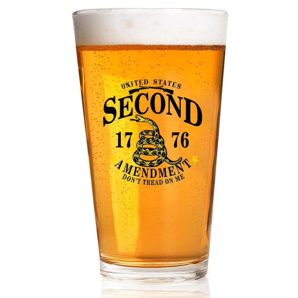 Pint Glass - US Second Amendment - 2 Monkey Trading LLC