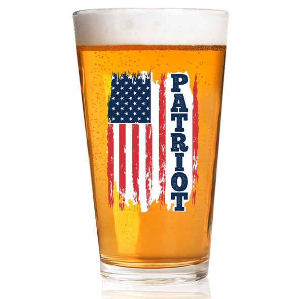 Pint Glass - Patriot Flag - 2 Monkey Trading LLC