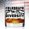 Whiskey Glass - Celebrate Diversity - 2 Monkey Trading LLC
