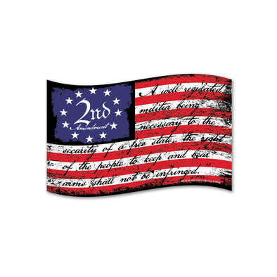 2nd Amendment Flag Decal