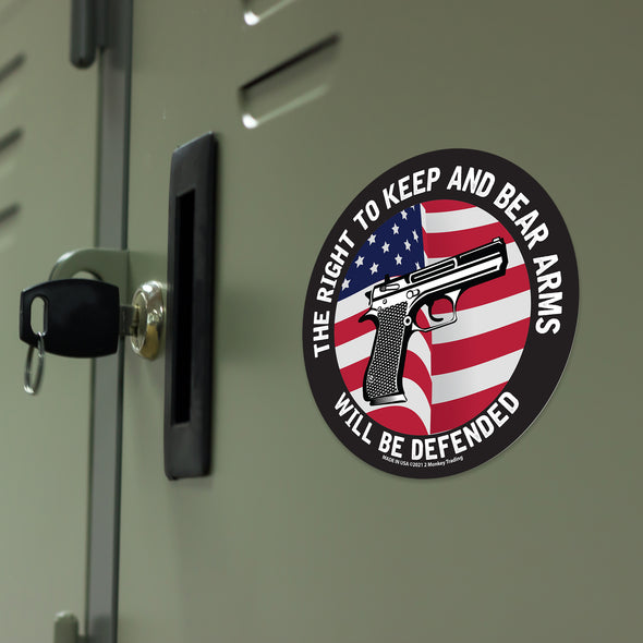 The Right To Keep And Bear Arms 4.5" Circle Magnet