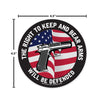 The Right To Keep And Bear Arms 4.5" Circle Magnet