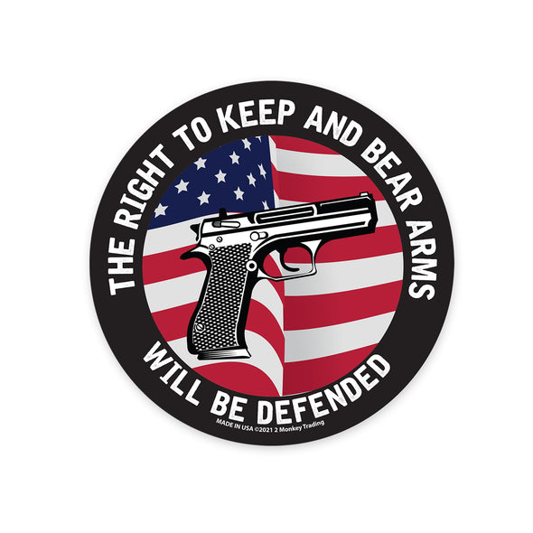 The Right To Keep And Bear Arms 4.5" Circle Magnet