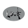 Gun Love 6x4 Oval Magnet