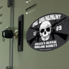 America's Original Homeland Security - Skull and Guns 2nd Amendment 4x6 Oval Magnet