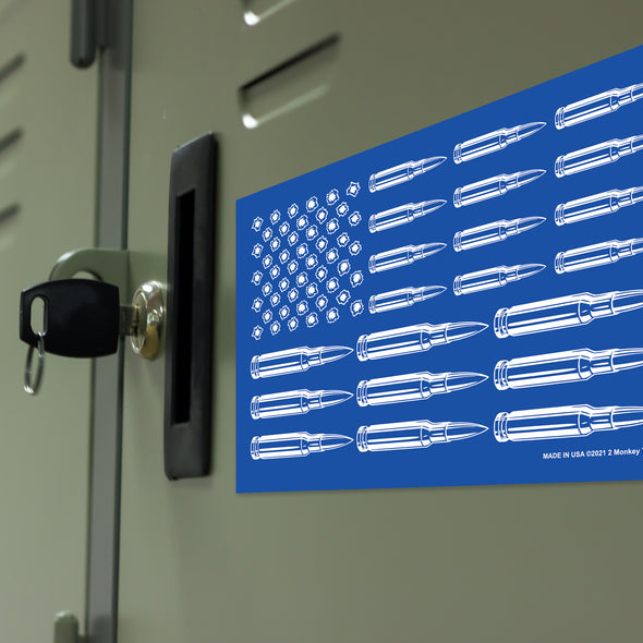 Blue Bullet Flag 6x4 Magnet