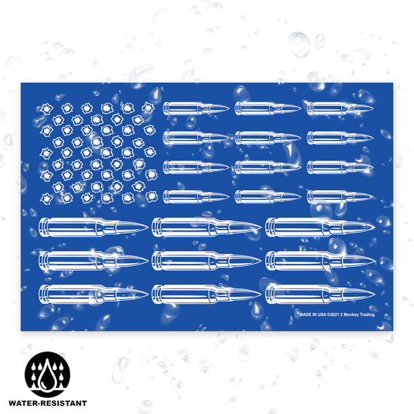 Blue Bullet Flag 6x4 Magnet