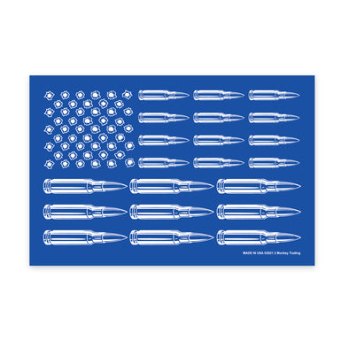 Blue Bullet Flag 6x4 Magnet