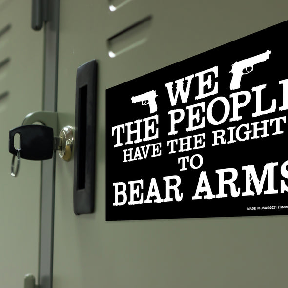 We The People Have The Right To Bear Arms 6x4 Oval Magnet