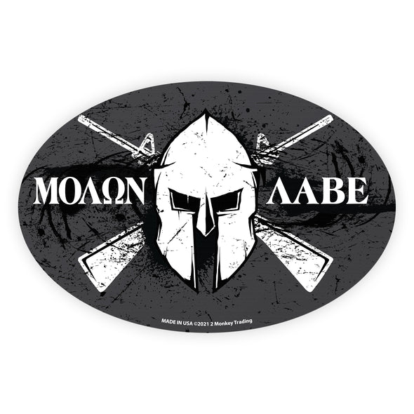 Molon Labe Oval Decal