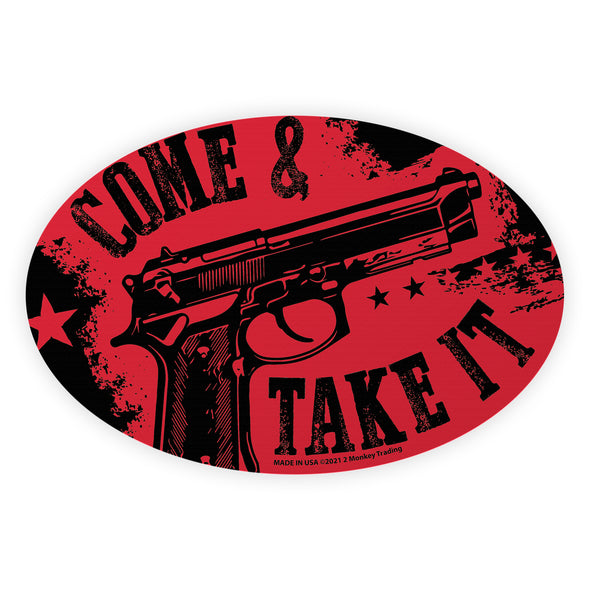 Come And Take It Oval Decal