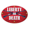 Liberty Or Death Crossed Rifles Oval Decal