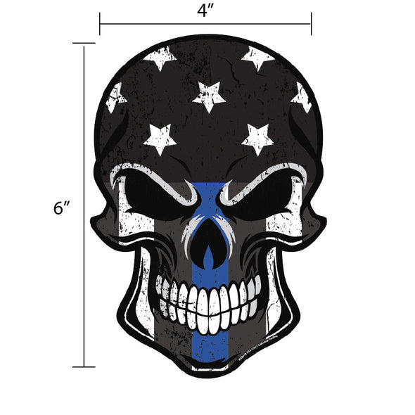 Thin Blue Line Punisher Decal