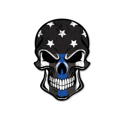 Thin Blue Line Punisher Decal