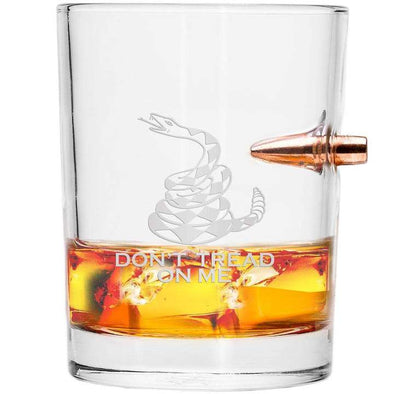 .308 Bullet Whiskey Glass - Don’t Tread on Me