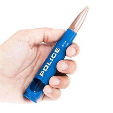 .50 Caliber Bullet Bottle Opener Spirit Series - Police Blue Blister Pack Packaging - 2 Monkey Trading LLC