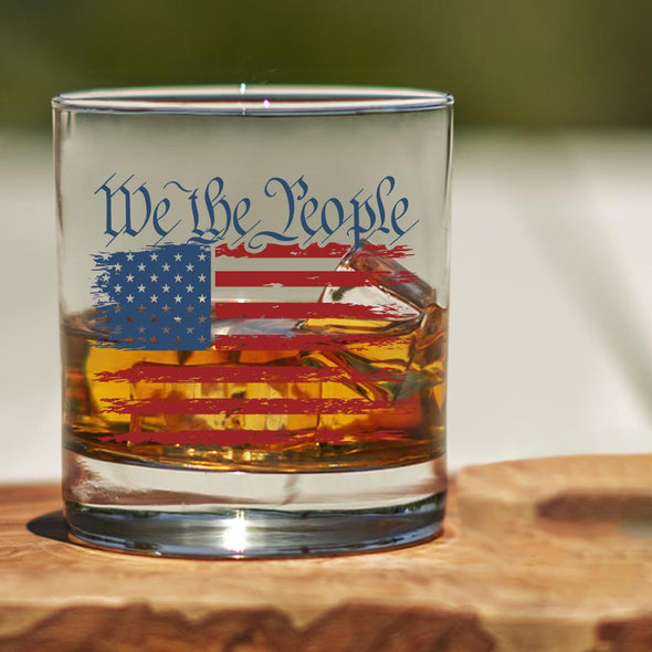 Whiskey Glass - We The People - 2 Monkey Trading LLC