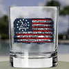 Whiskey Glass - 2nd Amendment Word Flag - 2 Monkey Trading LLC