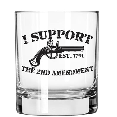 Whiskey Glass - I Support the 2nd Amendment Percussion Pistol