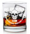 Whiskey Glass - 2nd Amendment - America's Original Homeland Security - Skulls and Guns