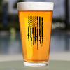 Pint Glass - Gun Flag - 2 Monkey Trading LLC