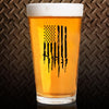 Pint Glass - Gun Flag - 2 Monkey Trading LLC