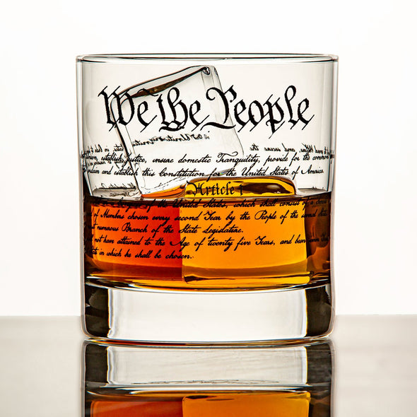 Whiskey Glass - We The People - 2 Monkey Trading LLC