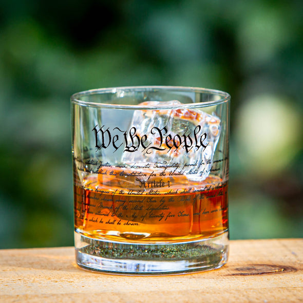 Whiskey Glass - We The People - 2 Monkey Trading LLC