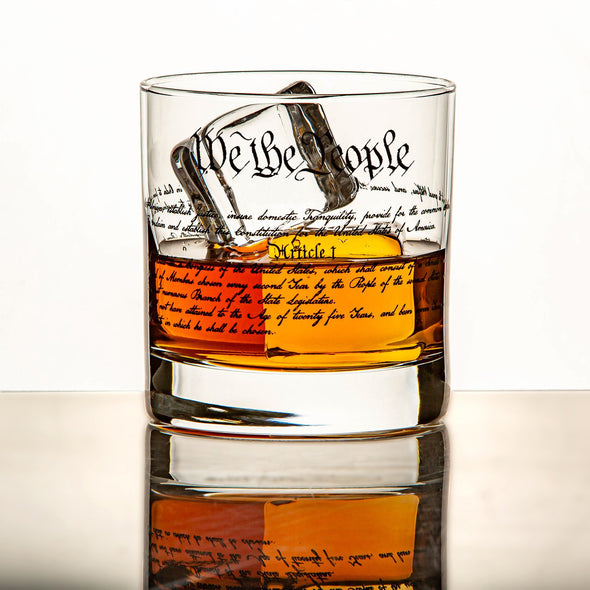 Whiskey Glass - We The People - 2 Monkey Trading LLC