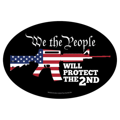 We The People Protect the Second 6x4 Oval Magnet