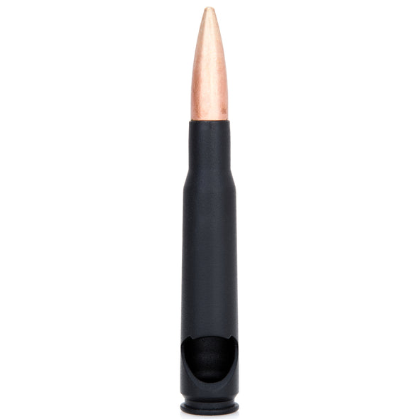 50 Caliber Bullet Bottle Opener in Matte Black - Poly Bag Packaging - 2 Monkey Trading LLC