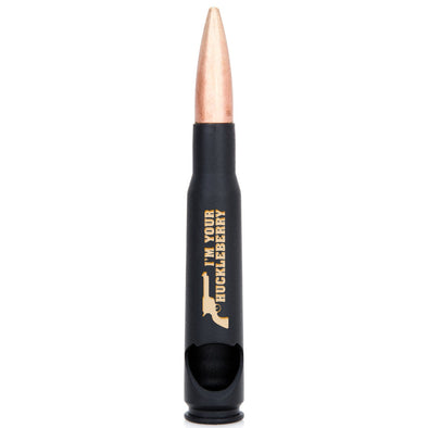 .50 Cal BMG Bottle Opener - Spirit Series I'm Your Huckleberry in Black Blister Pack Packaging - 2 Monkey Trading LLC