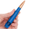 50 Caliber Bullet Bottle Opener in Blue - Poly Bag Packaging
