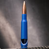 50 Caliber Bullet Bottle Opener in Blue - Blister Pack Packaging