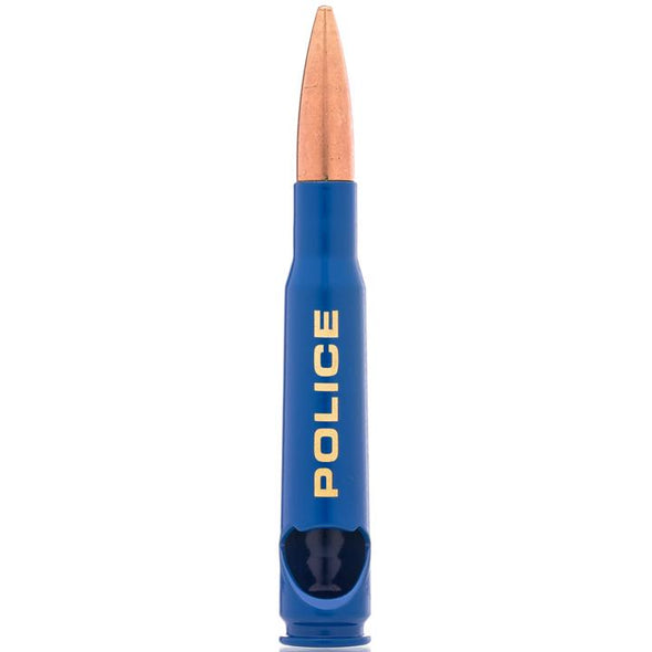 .50 Caliber Bullet Bottle Opener Spirit Series - Police Blue Poly Bag Packaging