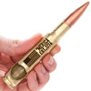 .50 Caliber Bullet Bottle Opener Spirit Series - 'Merica Est. 1776 in Brass Poly Bag Packaging - 2 Monkey Trading LLC