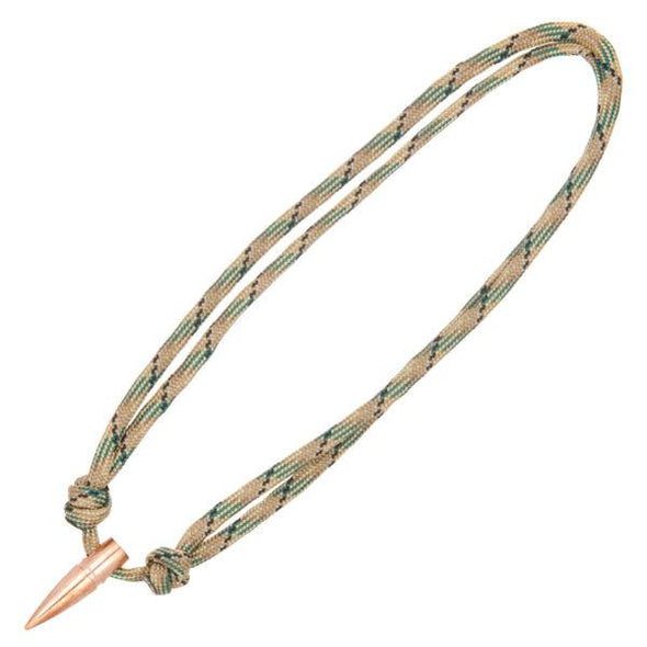 Paracord .308 Projectile Sniper Necklace - Camo - 2 Monkey Trading LLC