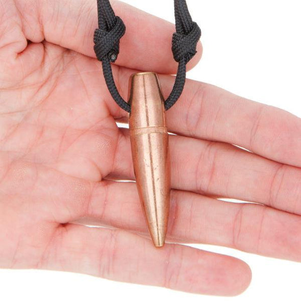 50 Caliber Sniper Paracord Necklace - Black