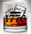 Whiskey Glass - Party Like It's 1776 - 2 Monkey Trading LLC