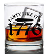 Whiskey Glass - Party Like It's 1776 - 2 Monkey Trading LLC