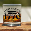 Whiskey Glass - Party Like It's 1776 - 2 Monkey Trading LLC