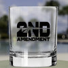 Whiskey Glass - 2nd Amendment Silhouette - 2 Monkey Trading LLC