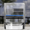 Whiskey Glass - Thin Blue Line SP - 2 Monkey Trading LLC