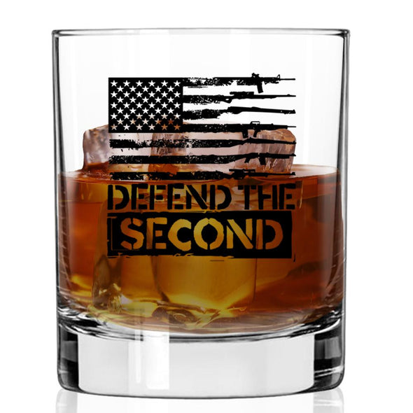 Whiskey Glass - Defend the Second - 2 Monkey Trading LLC